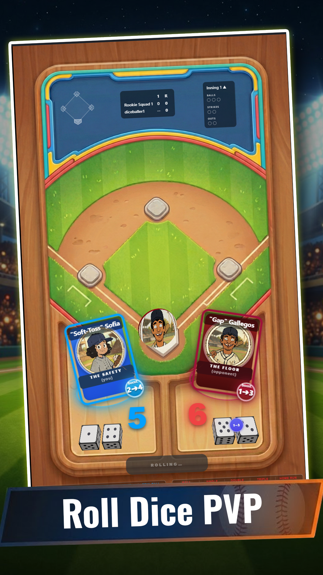 Rollin Bases gameplay screen three